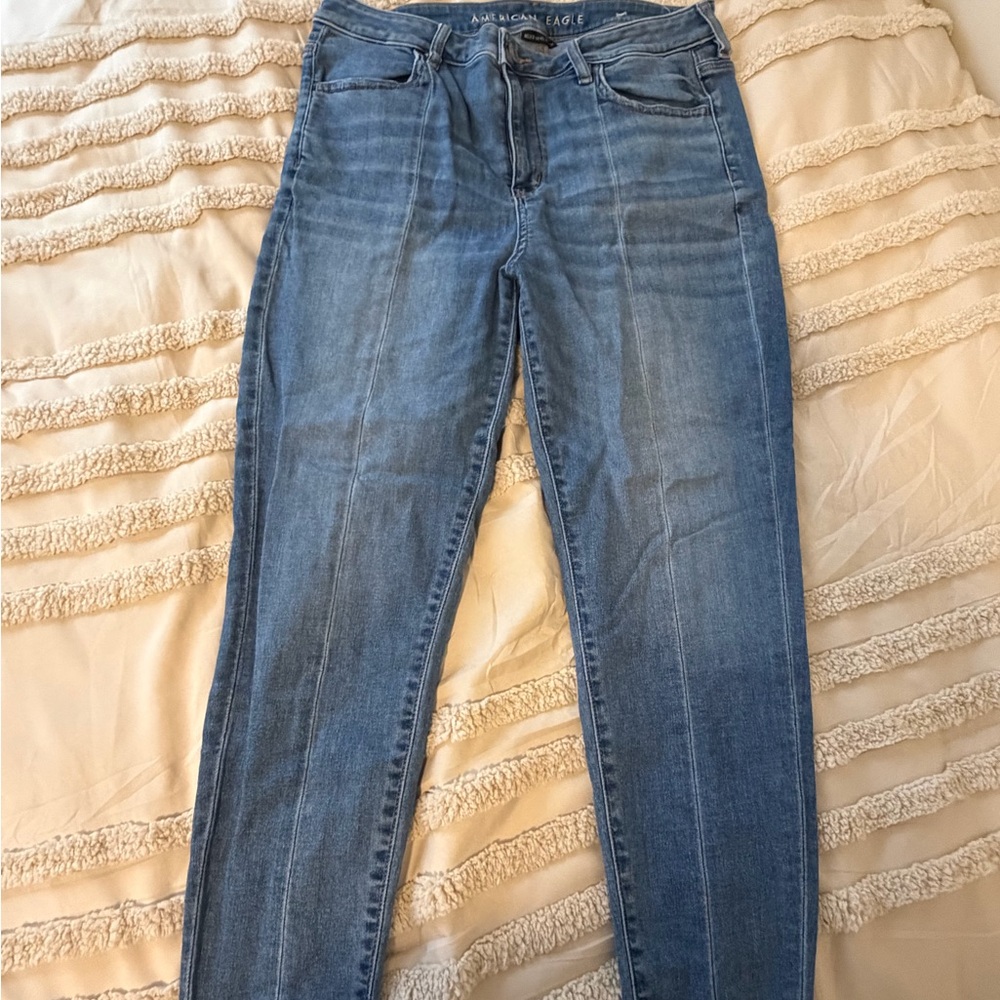 American Eagle Outfitters Women's Light Blue Skinny Jeans
